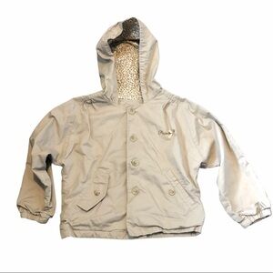 Perimitz khaki hooded jacket